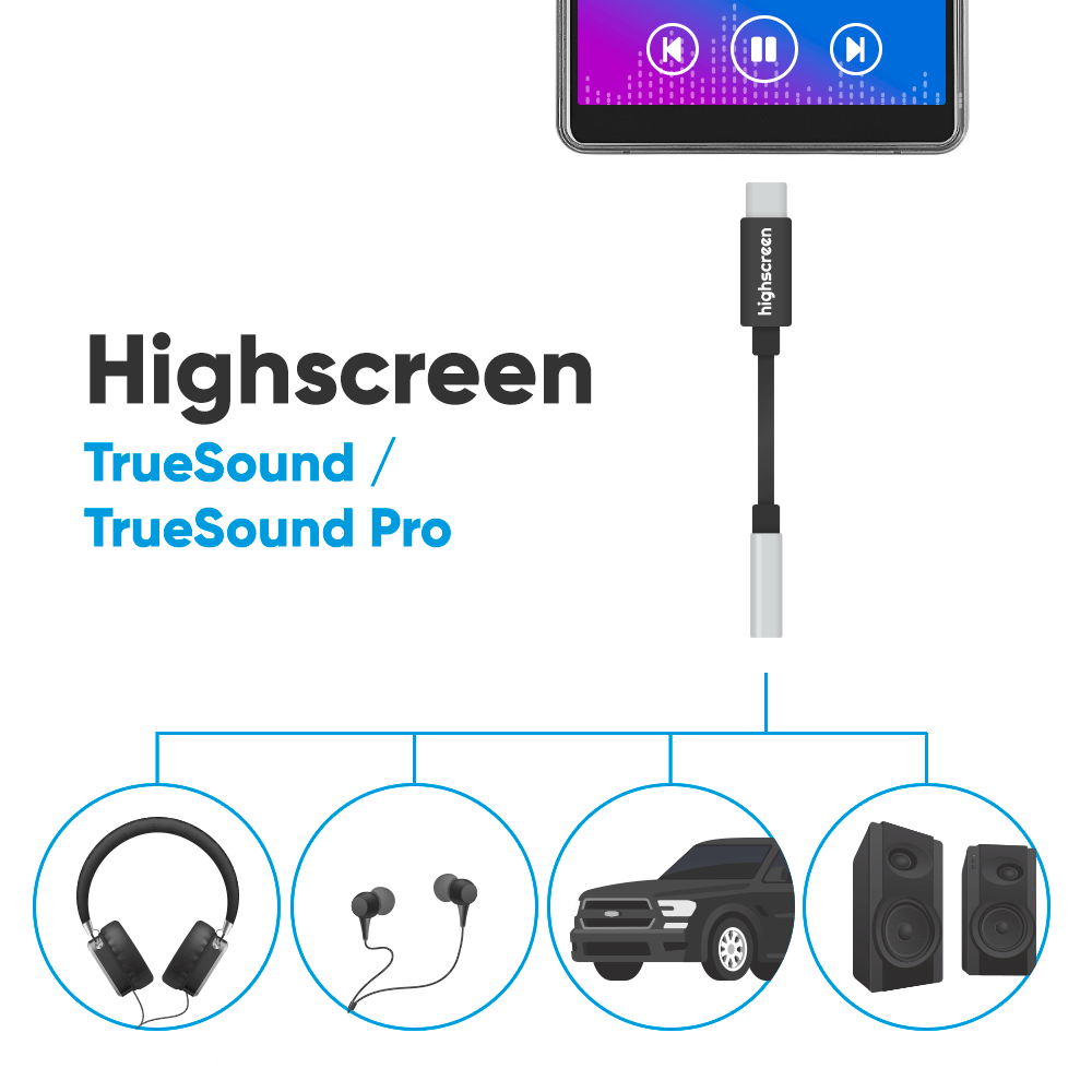Аудиоадаптер Highscreen TrueSound со встроенным ЦАП